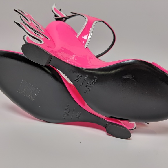SOLD Prada Flame Wedge Heeled Sandals - Picture 4 of 6